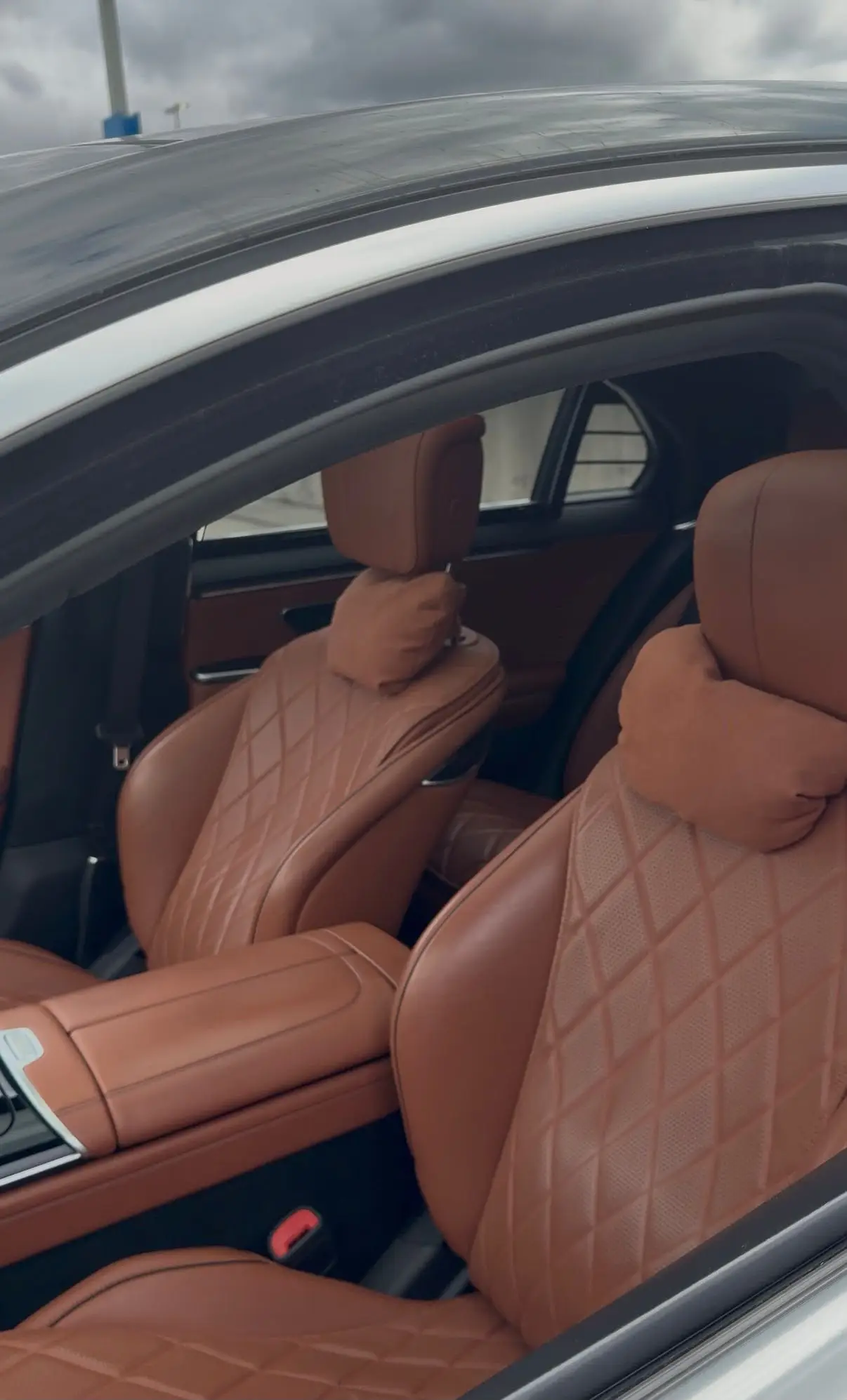Mercedes-Benz S-Class luxury sedan interior for airport transfers